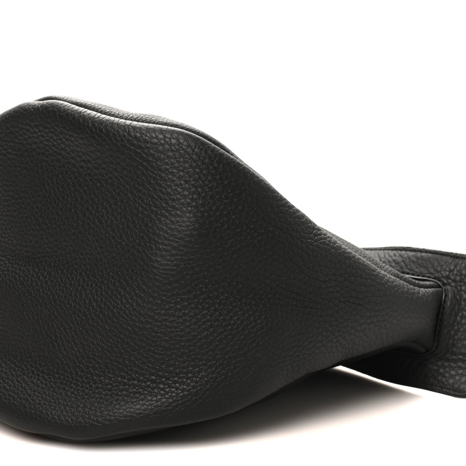 The Row Grained Calfskin Large Slouchy Banana Bag Black 9 of 9