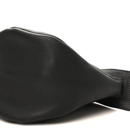 The Row Grained Calfskin Large Slouchy Banana Bag Black 9 of 9