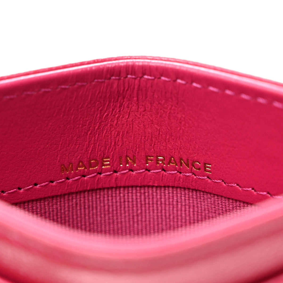 Chanel Caviar Quilted Card Holder Fuchsia 7 of 8