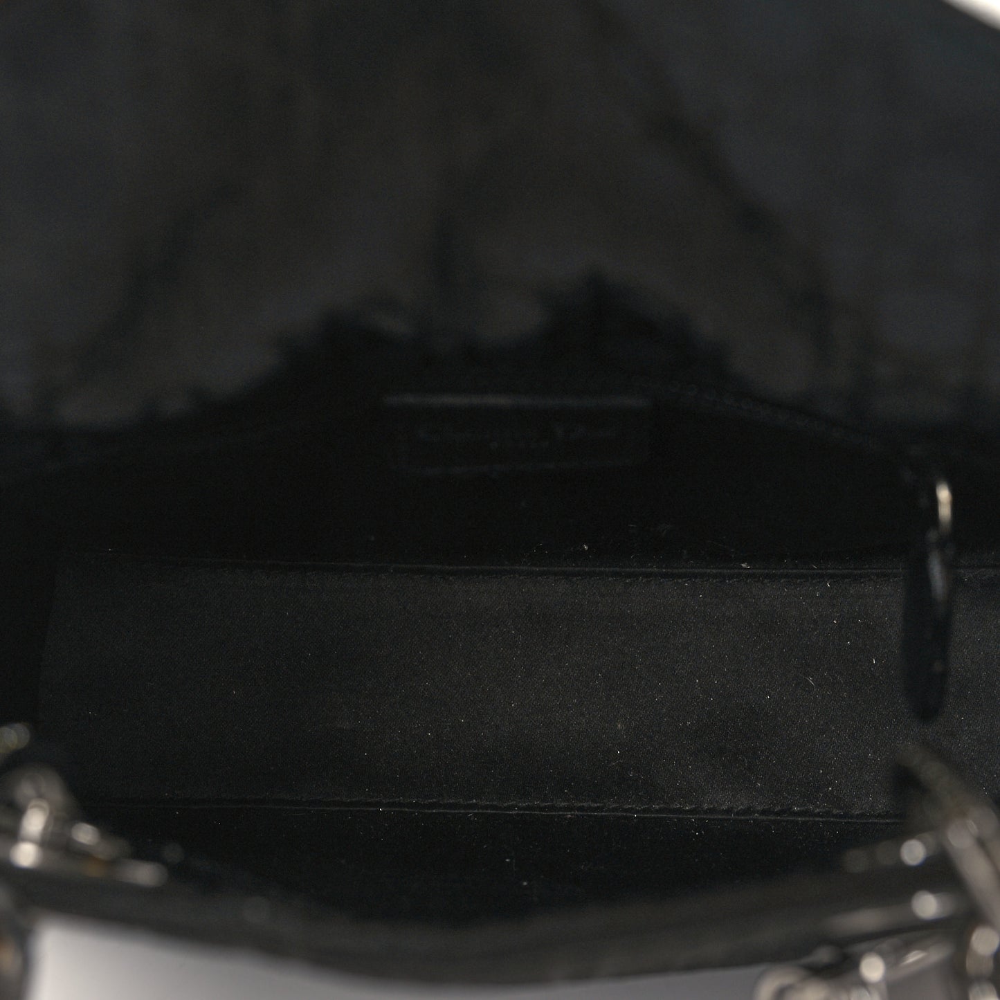 Canvas Swarovski Crystal Cannage Mini Lady Dior Black