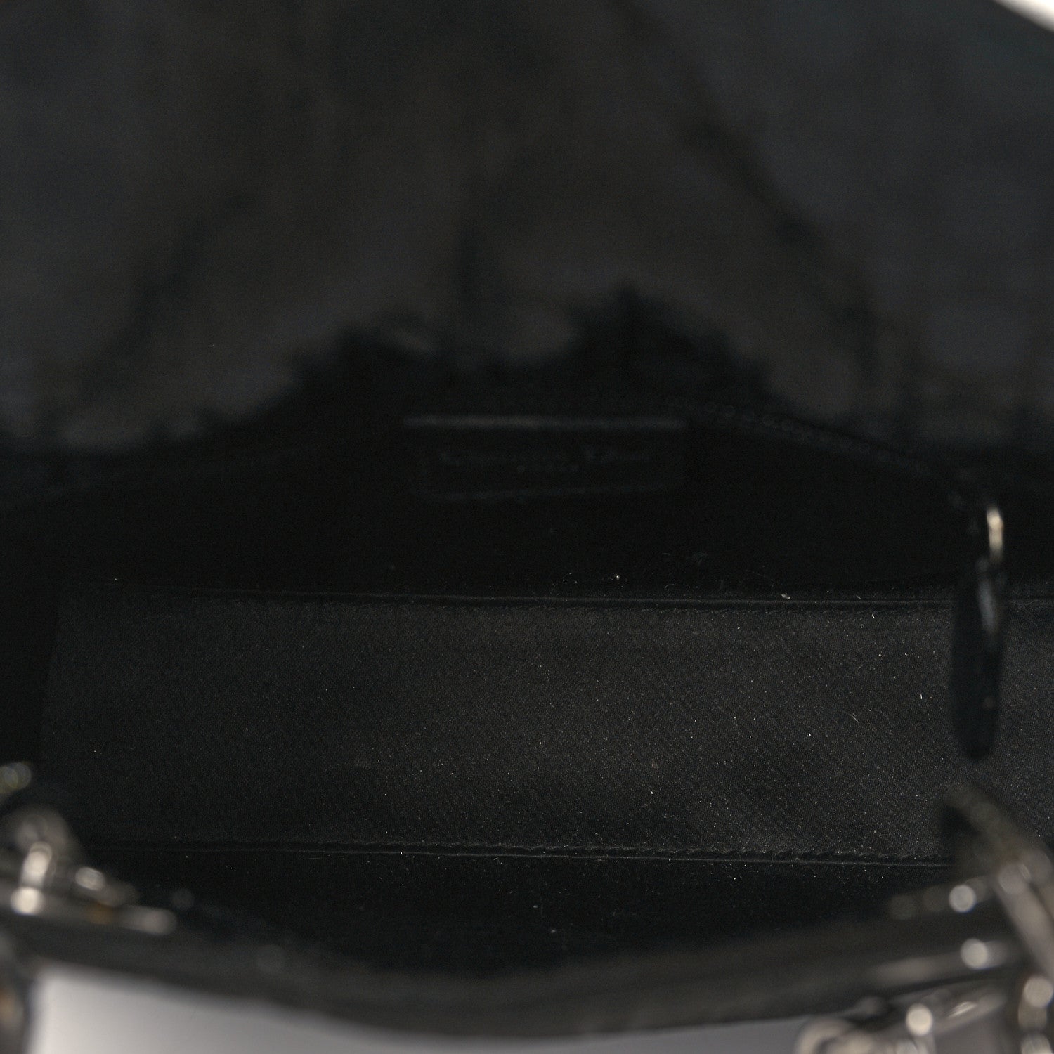 Christian Dior Canvas Swarovski Crystal Cannage Mini Lady Dior Black 4 of 9