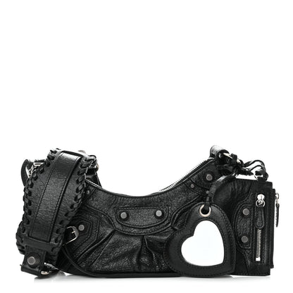 Balenciaga Agneau Arena Le Cagole Shoulder Bag XS Black 1 of 10