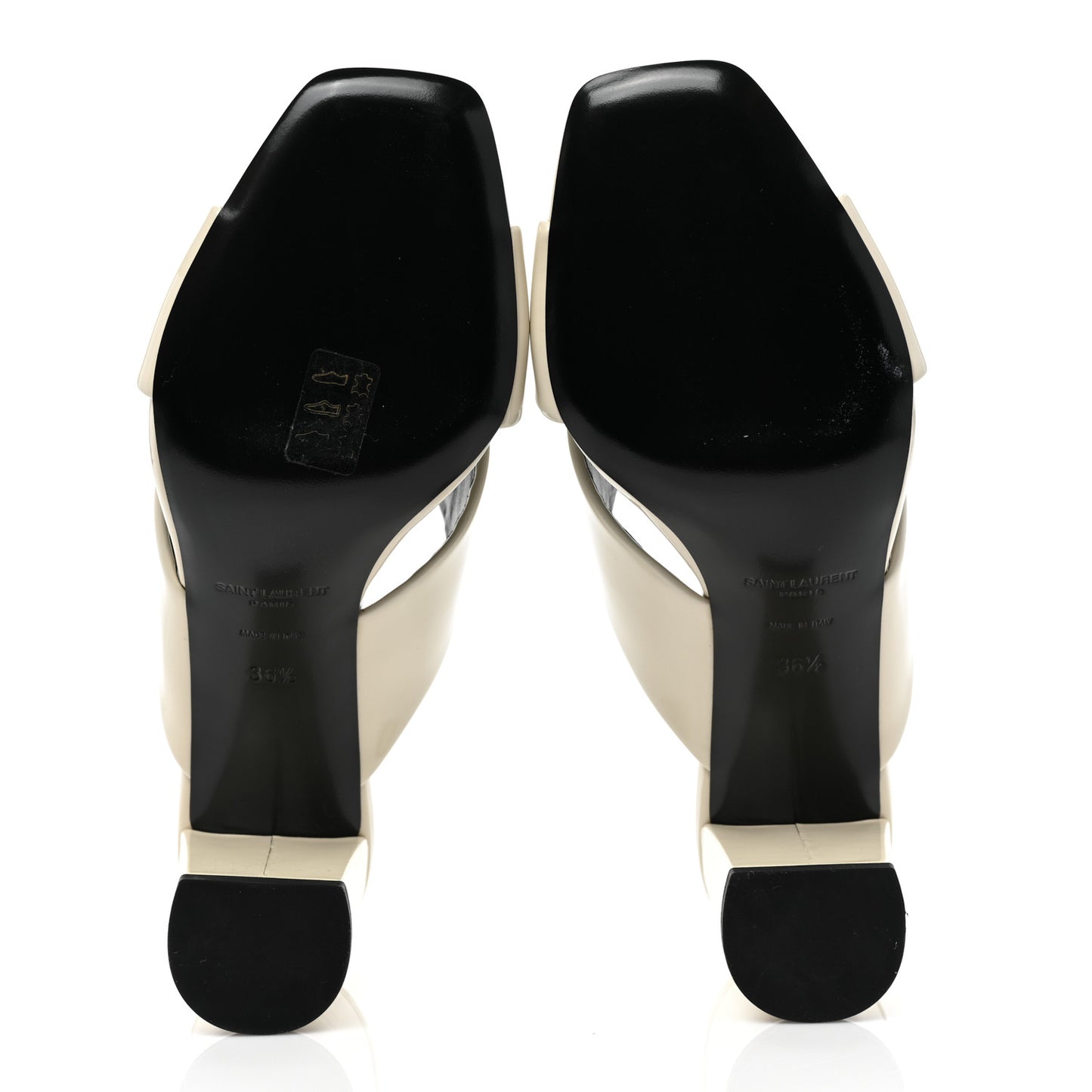 Patent LouLou 70 Mule Sandals 36.5 Neutro