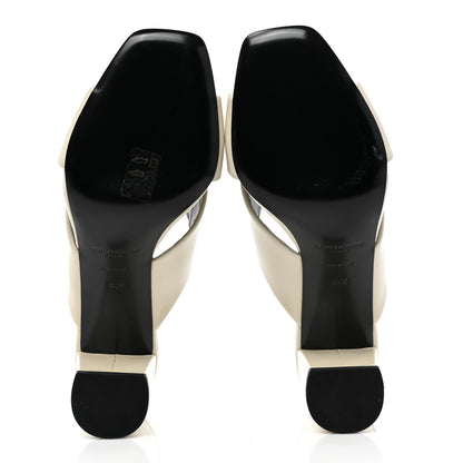 Saint Laurent Patent LouLou 70 Mule Sandals 36.5 Neutro 5 of 8