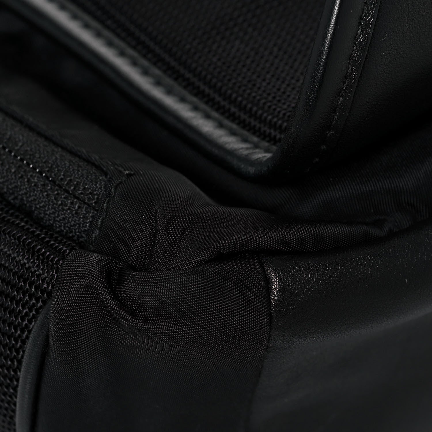 Burberry Lambskin Nylon Medium Leo Sling Bag Black 9 of 11