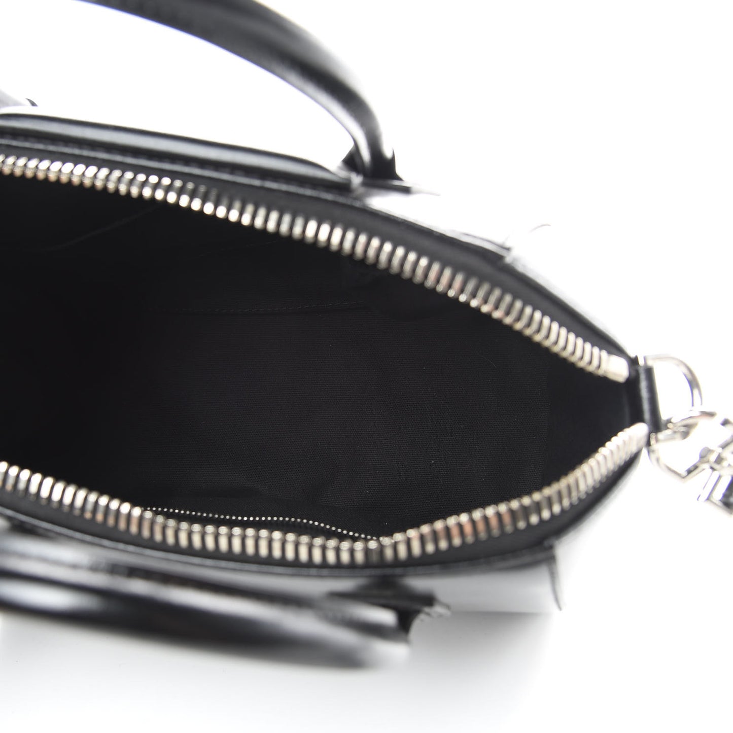 Shiny Lord Calfskin Small Antigona Black