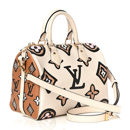 Louis Vuitton Monogram Giant Wild At Heart Speedy Bandouliere 25 Creme 3 of 11