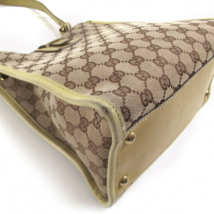 Gucci Leather Lined Monogram Tote Custard 5 of 12