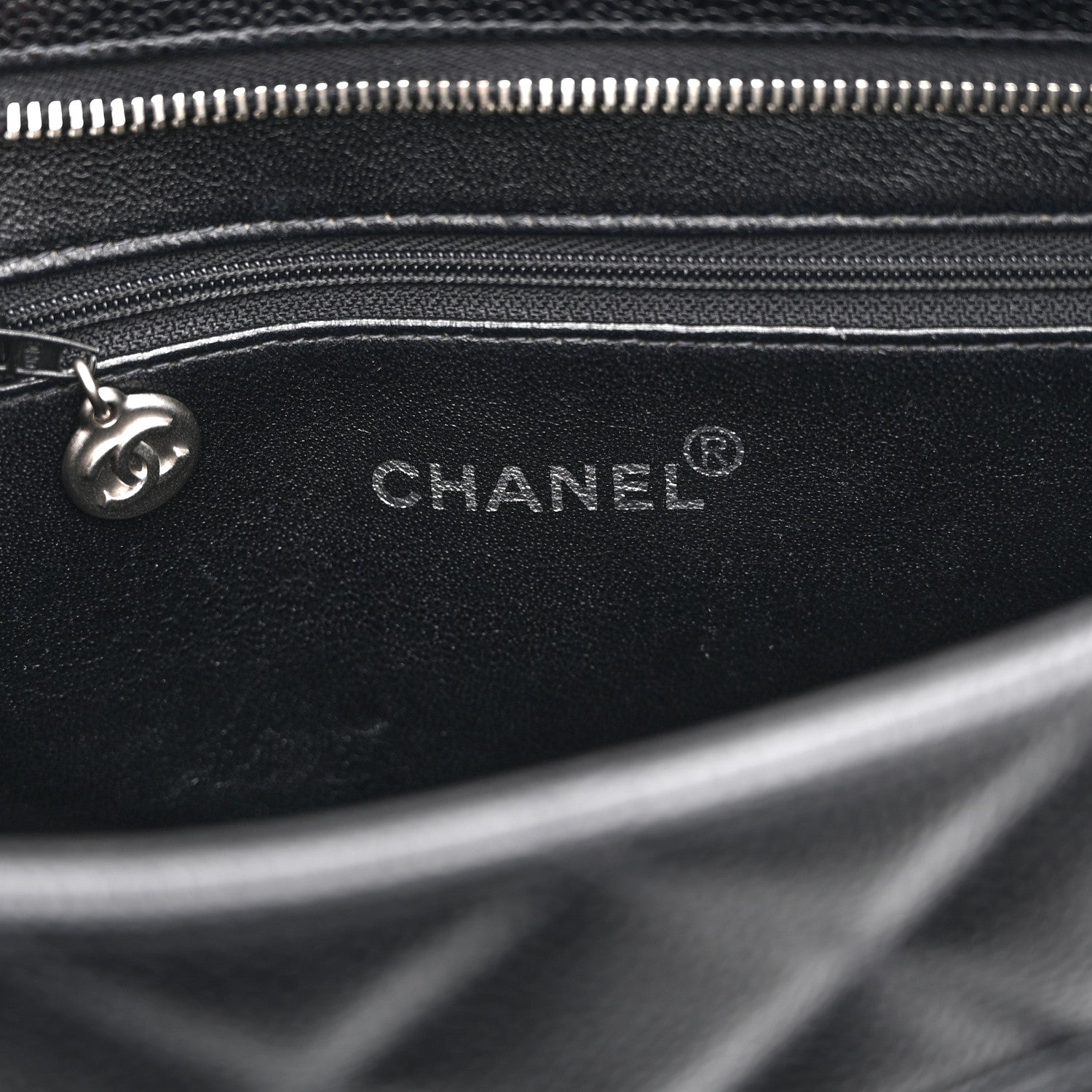 Chanel Caviar Quilted Medallion Tote Black 6 of 10