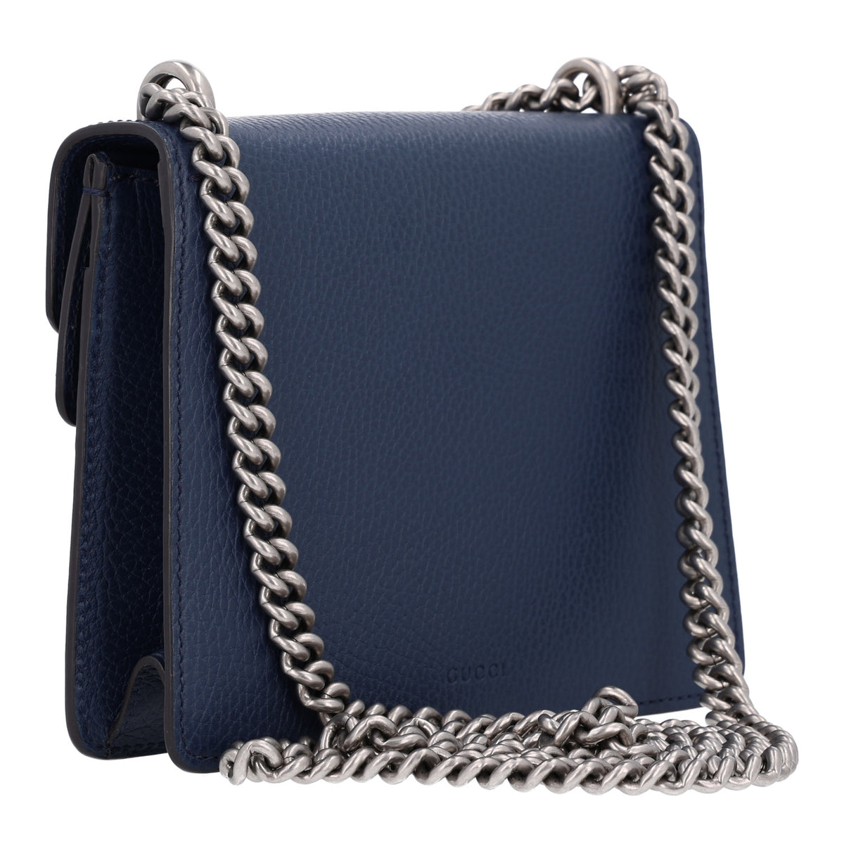 Dollar Calfskin Crystal Mini Dionysus Shoulder Bag Blue Agata Montana Sapphire
