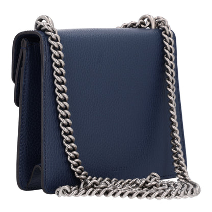 Gucci Dollar Calfskin Crystal Mini Dionysus Shoulder Bag Blue Agata Montana Sapphire 3 of 10
