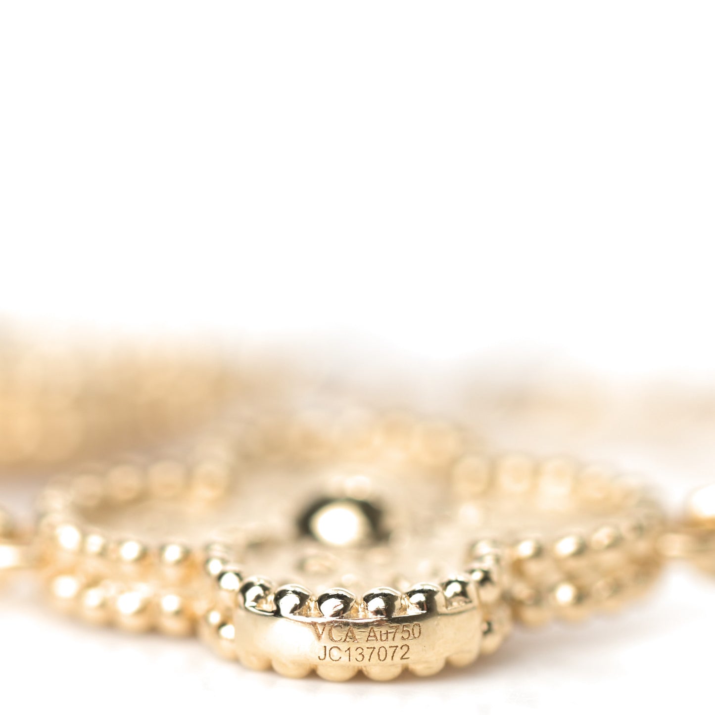 18K Yellow Gold 5 Motifs Vintage Alhambra Bracelet