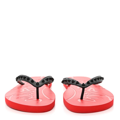 Christian Louboutin Rubber Spike Loubi Donna Flip Flop 42 Black 2 of 8