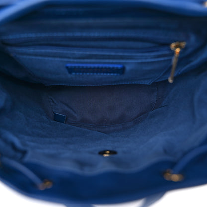 Chanel Calfskin Quilted Small Urban Spirit Backpack Blue 5 of 10
