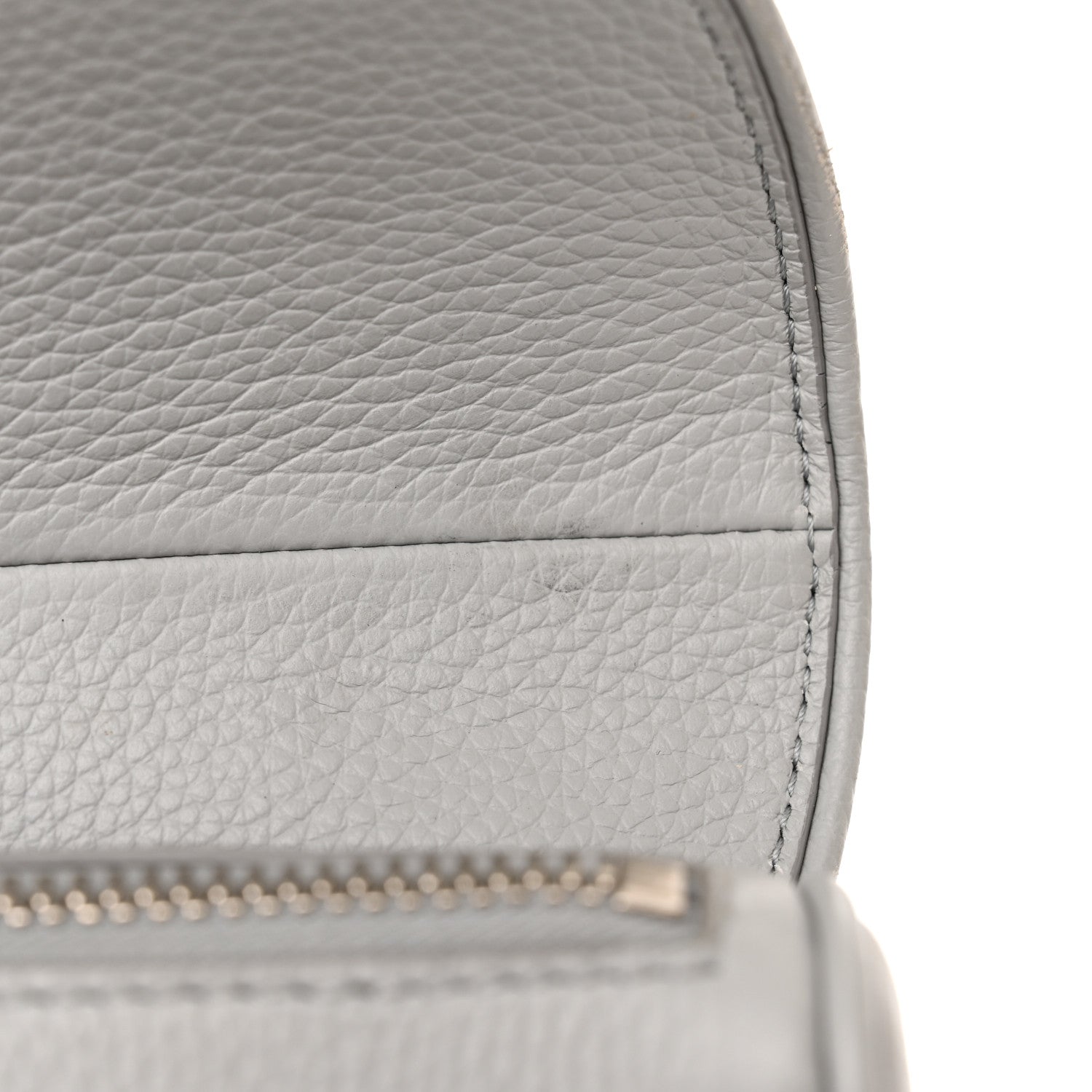 Christian Dior Grained Calfskin Kim Jones Saddle Bag Light Grey 12 of 14