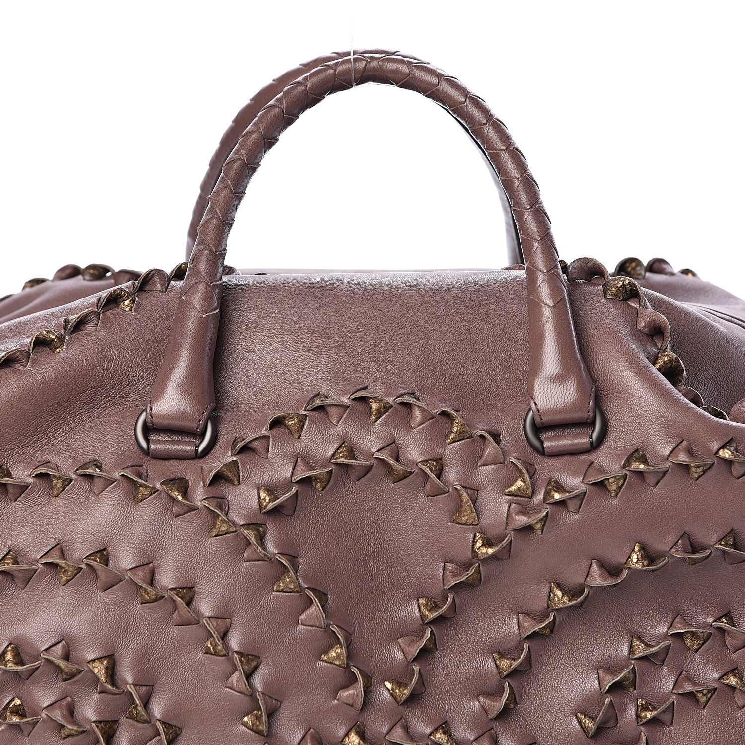 Bottega Veneta Nappa Karung Intrecciato San Marco Tote Lilac 7 of 9
