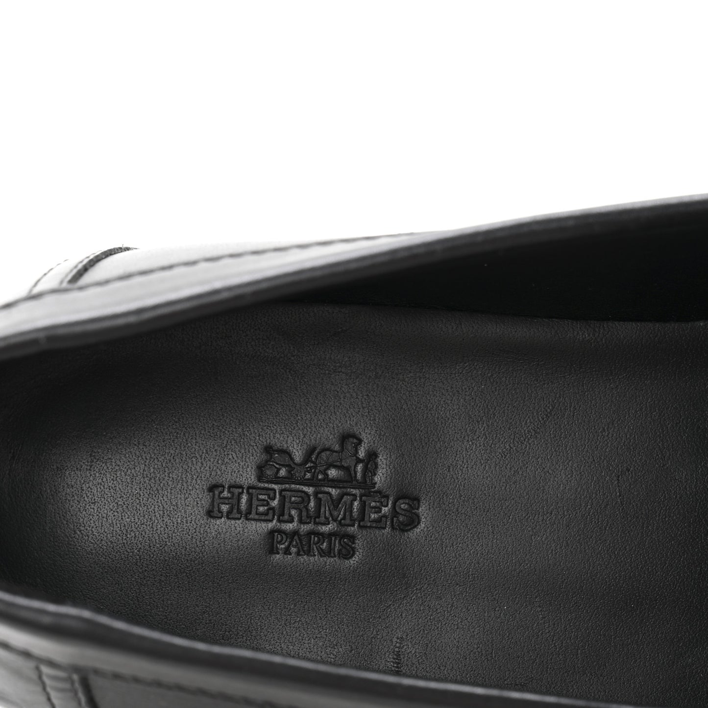 Calfskin Womens Hot Loafer 38 Black