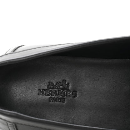 Hermes Calfskin Womens Hot Loafer 38 Black 8 of 12