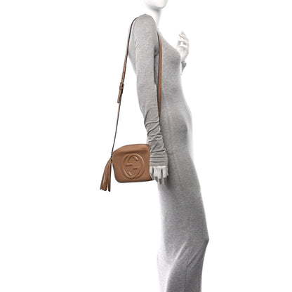 Gucci Pebbled Calfskin Small Soho Disco Bag Camelia 2 of 11