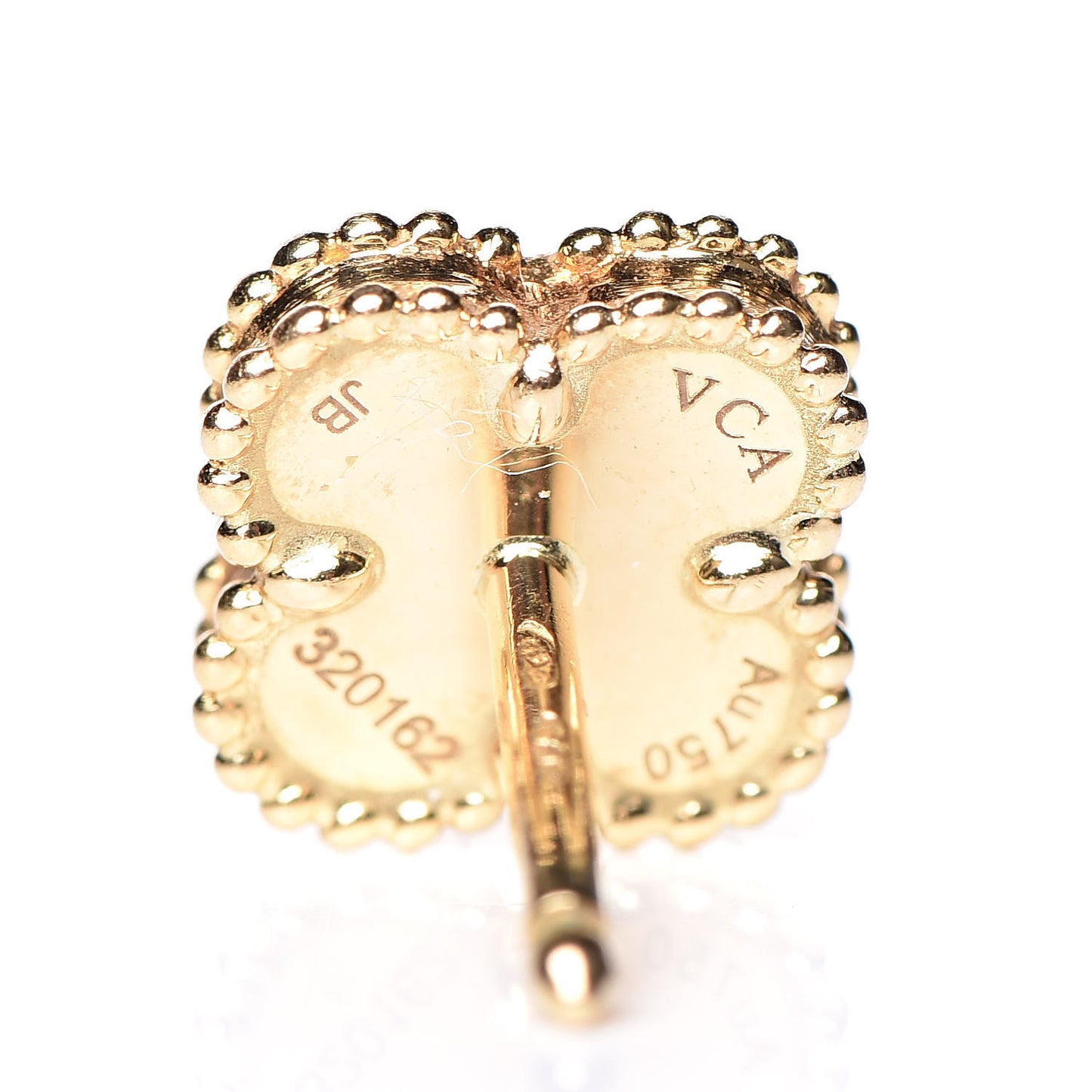 18K Yellow Gold Mother of Pearl Sweet Alhambra Earrings