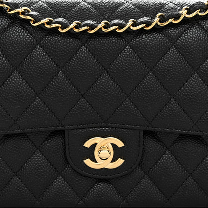 Chanel Caviar Quilted Medium Double Flap Black 8 of 11
