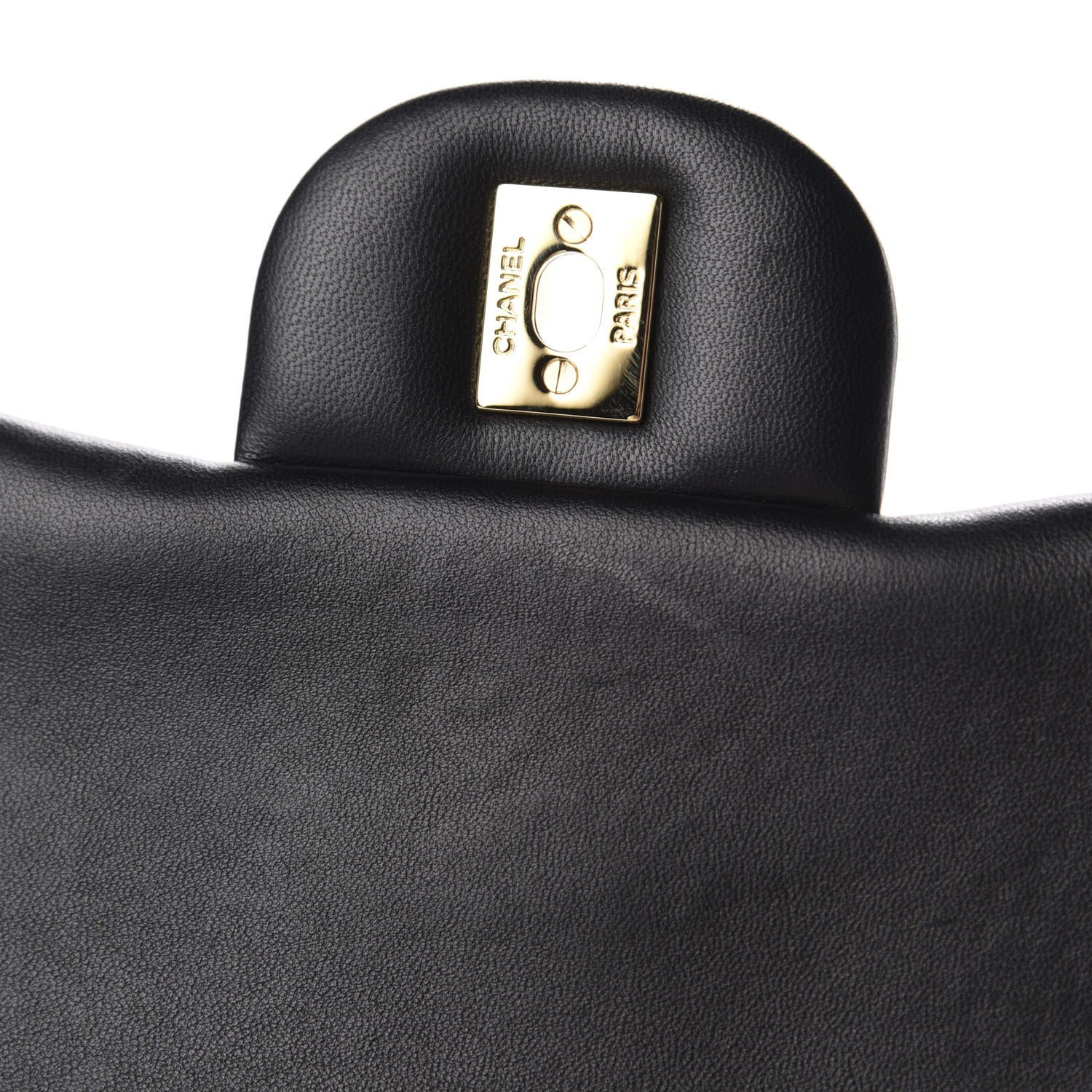 Chanel Lambskin Quilted Jumbo Double Flap Black 11 of 14