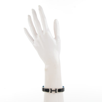 Hermes Enamel Narrow Clic Clac H Bracelet GM Black 2 of 6