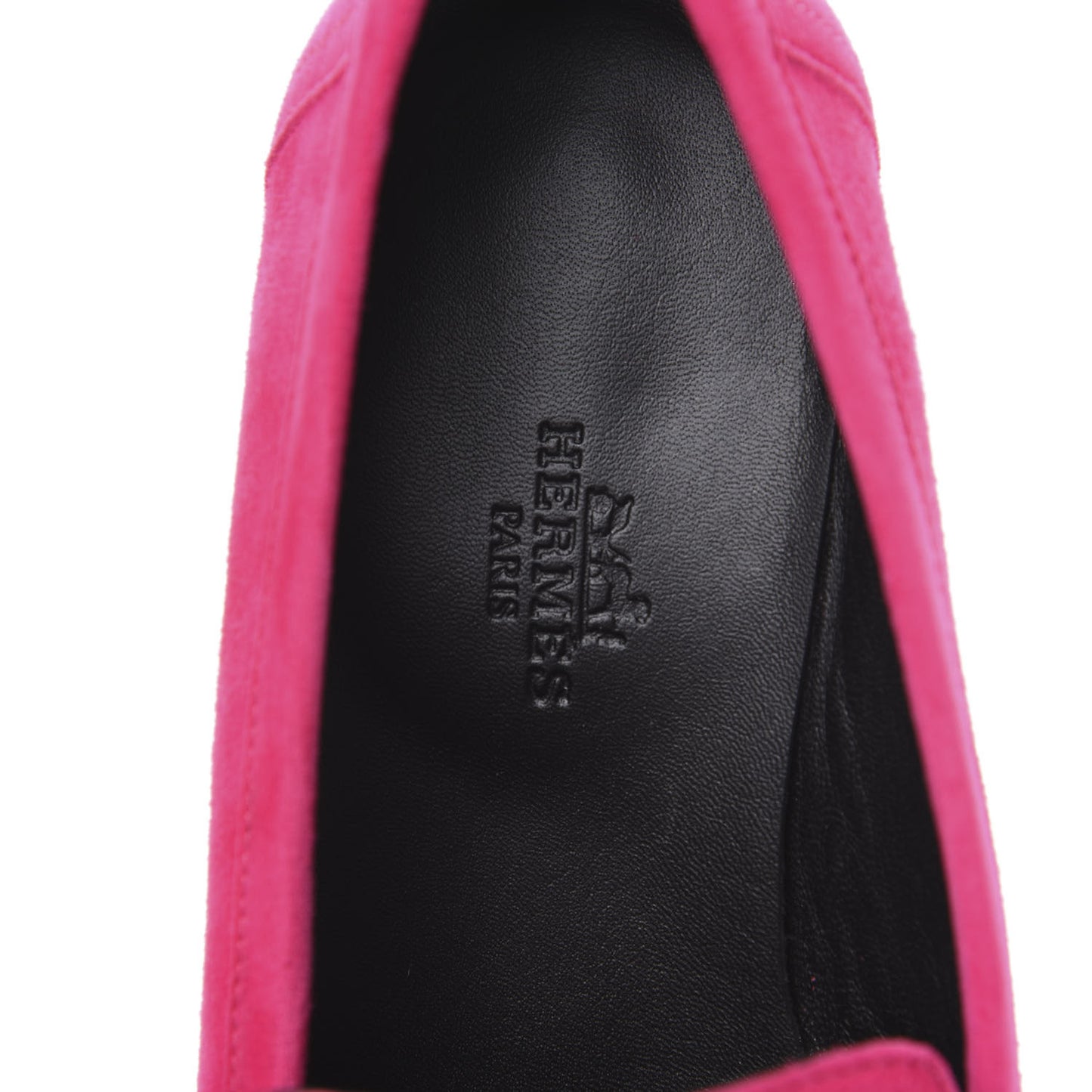 Suede Goatskin Paris Loafers 38 Rose Fuchsia