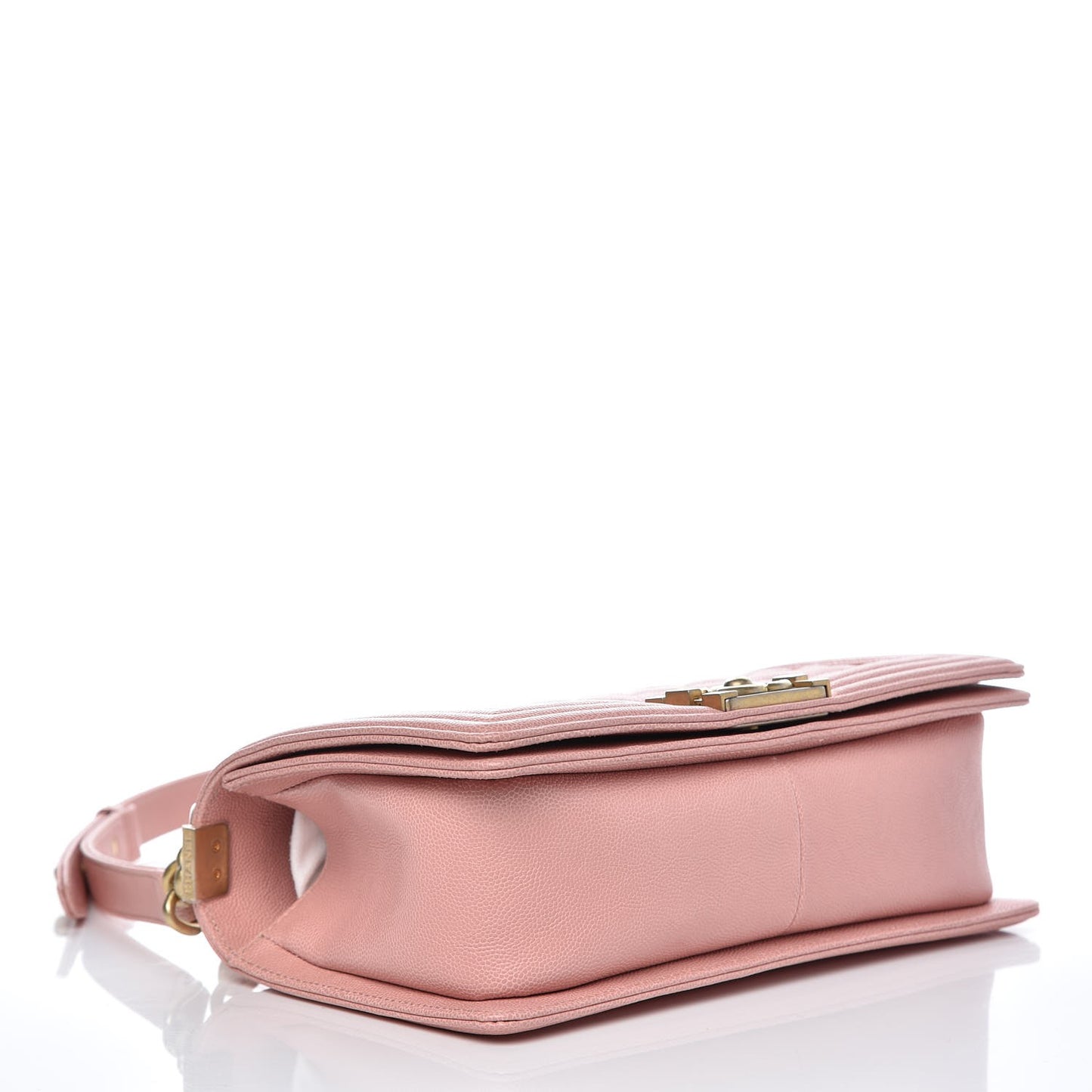 Caviar Quilted Medium Boy Flap Pink