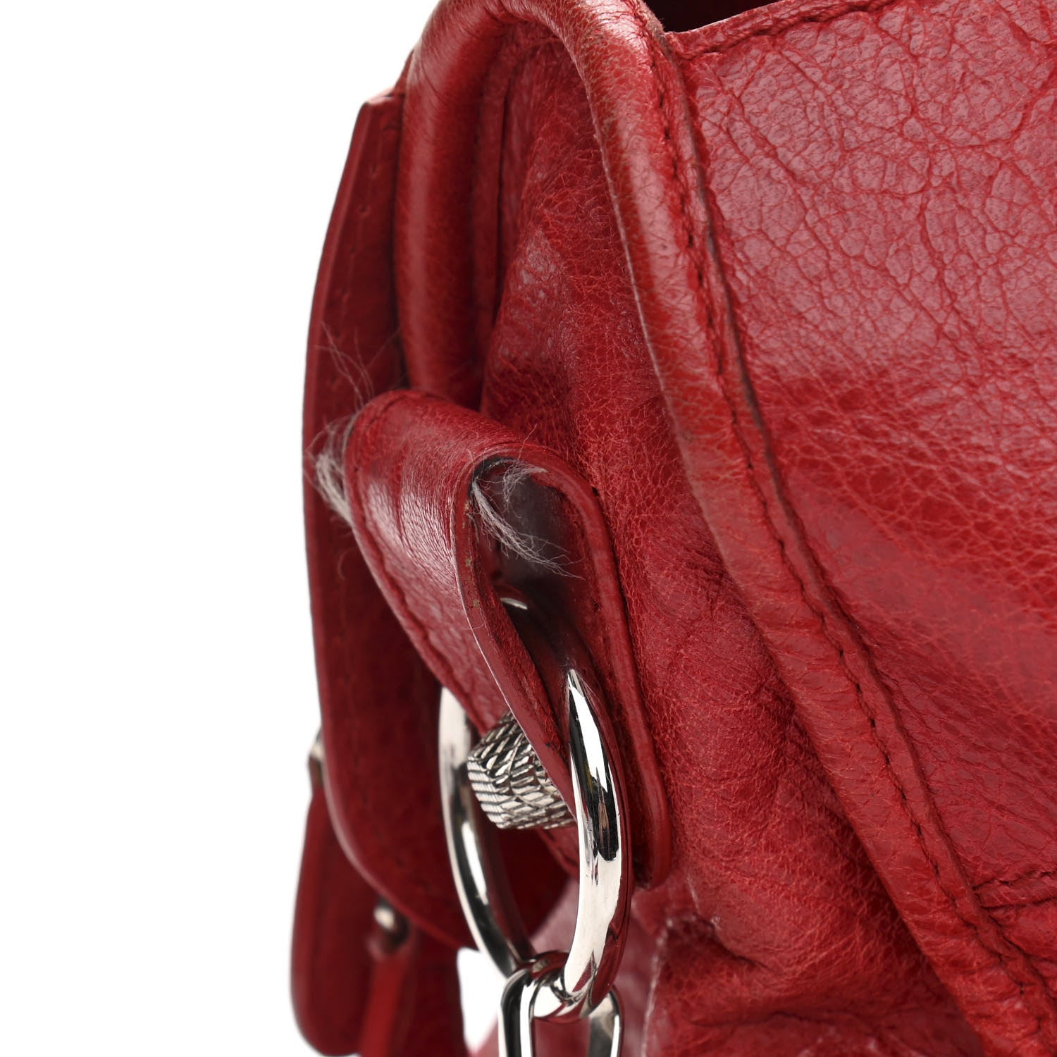 Balenciaga Agneau Arena Giant 12 Silver Hardware Part Time Coquelicot Rouge Coquelicot 15 of 17