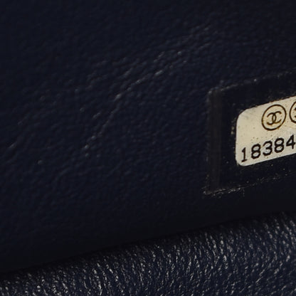 Chanel Caviar Quilted Jumbo Double Flap Navy Blue 8 of 10