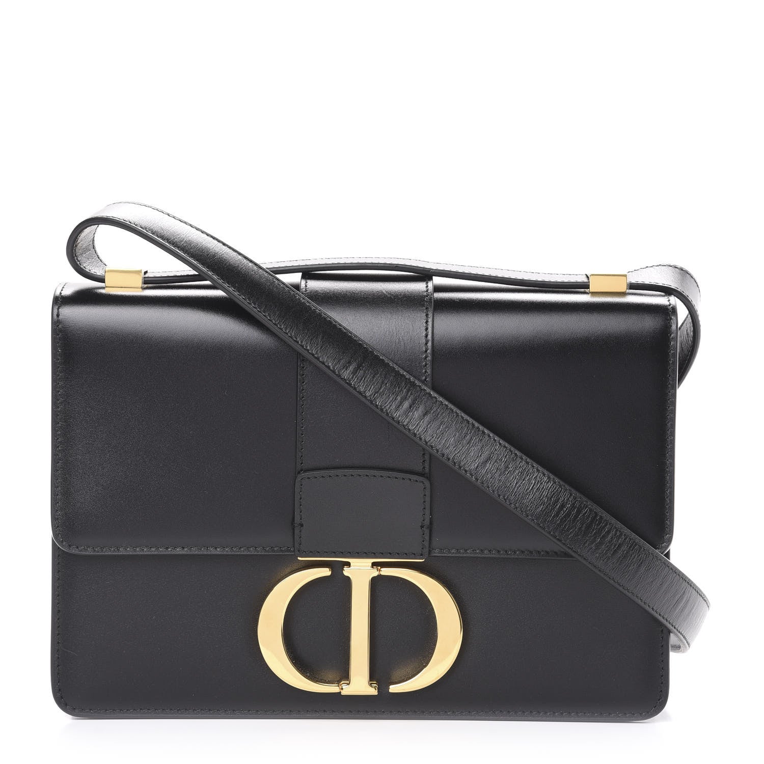 Christian Dior Smooth Calfskin 30 Montaigne Flap Bag Black 1 of 13