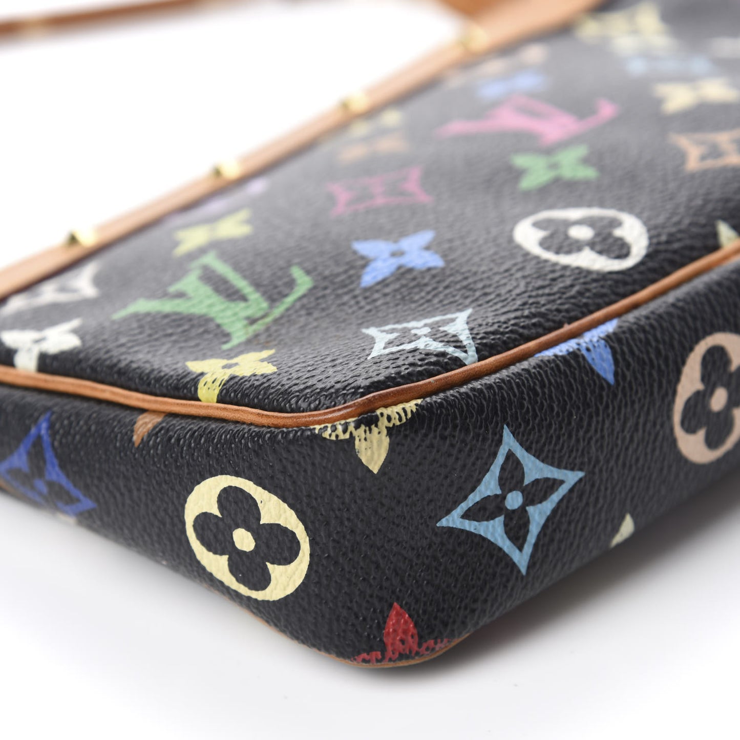 Monogram Multicolor Pochette Accessories Black