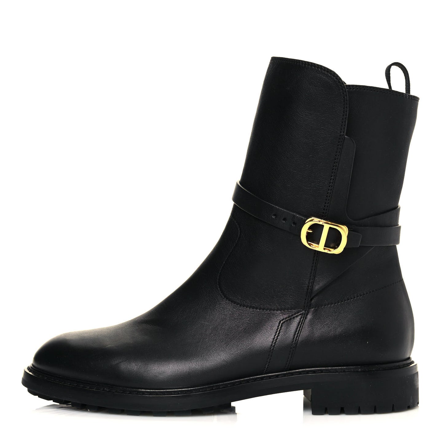 Calfskin Empreinte Ankle Boots 41 Black