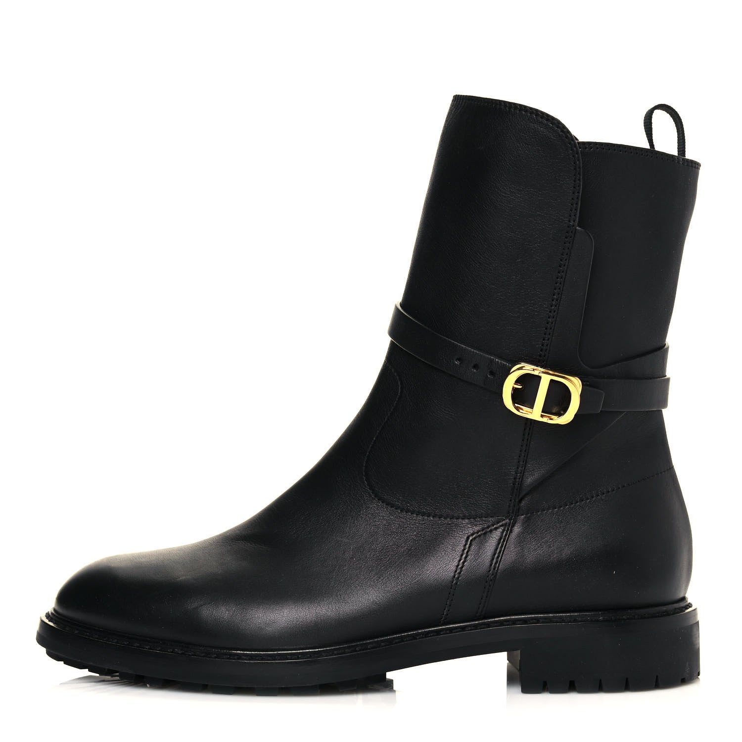 Christian Dior Calfskin Empreinte Ankle Boots 41 Black 1 of 7