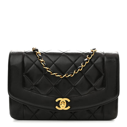 Chanel Lambskin Quilted Small Single Flap Black 1 of 11