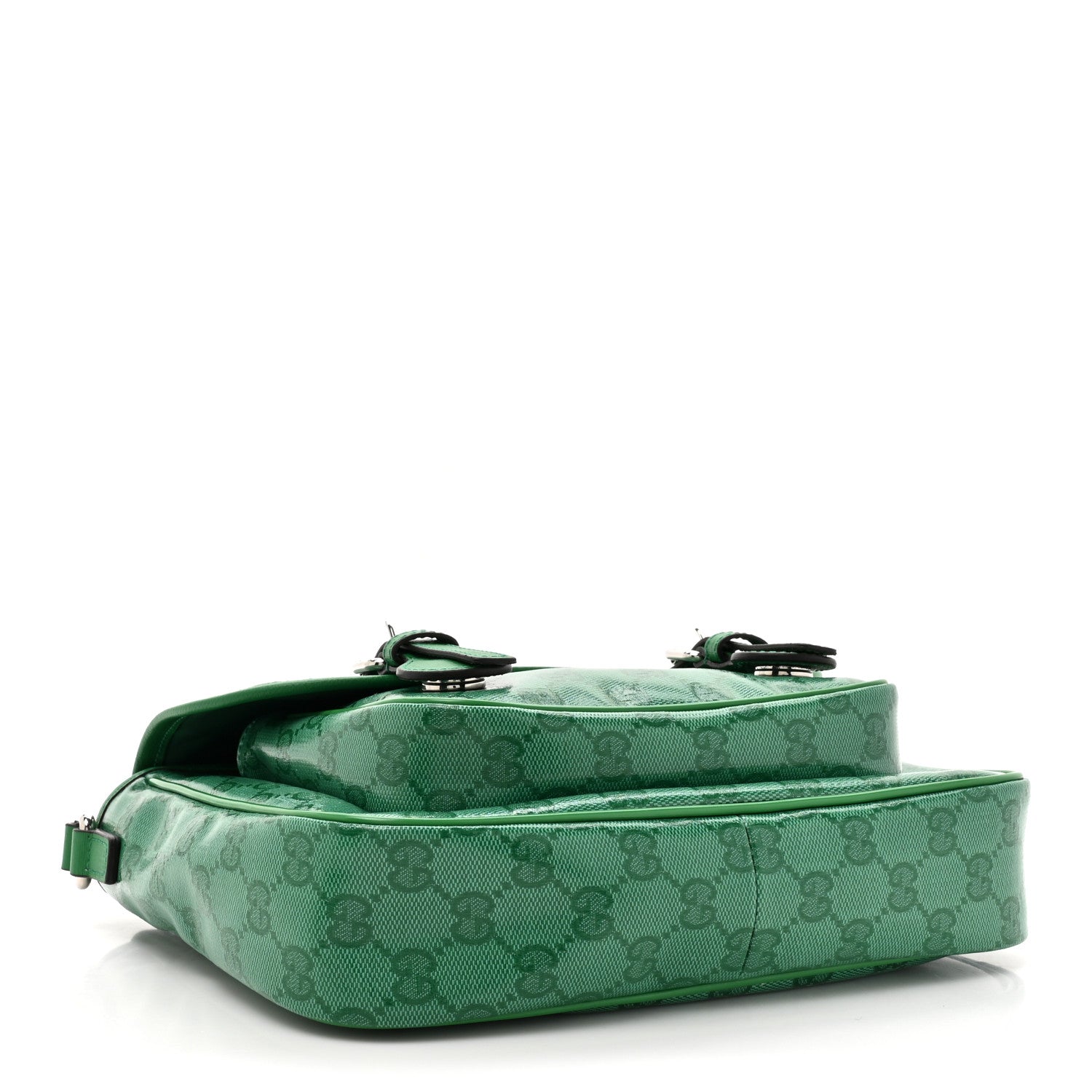 Gucci Monogram GG Childrens Messenger Bag Green 4 of 10