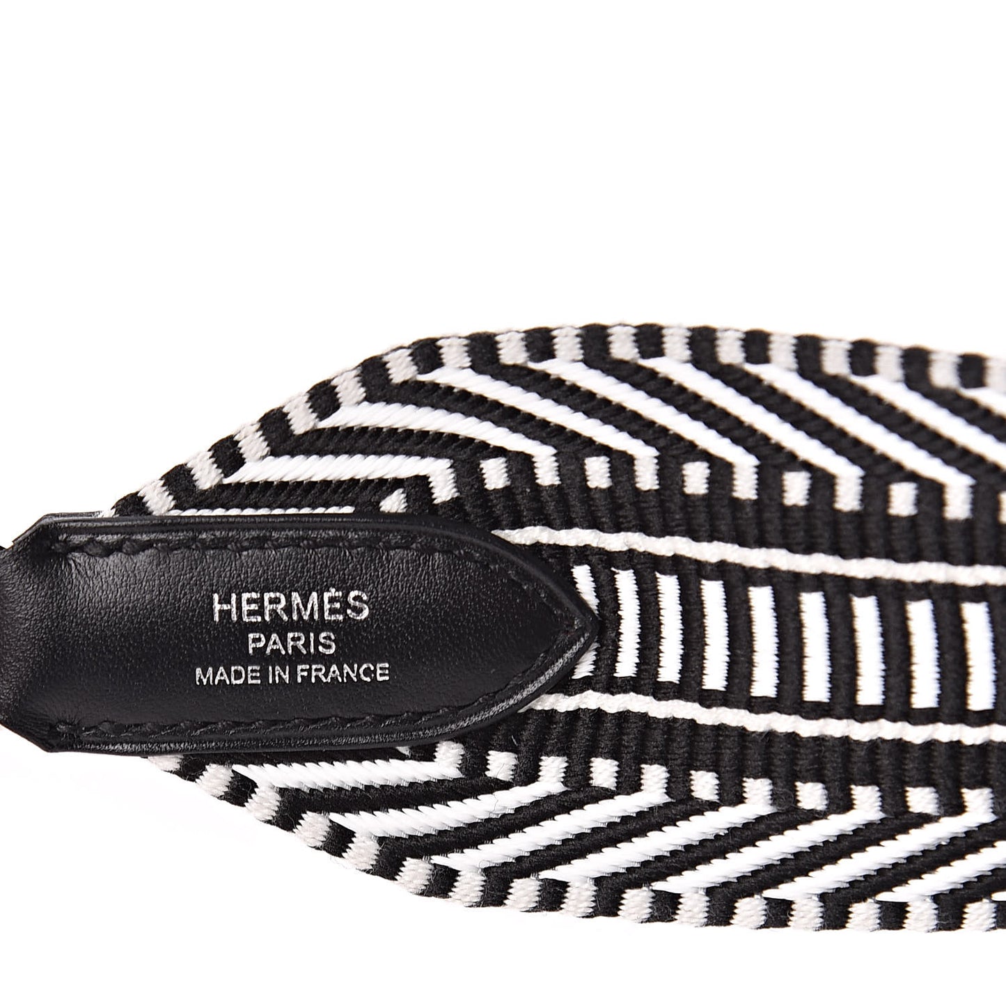 Toile Swift 50mm Sangle Cavale Shoulder Strap Black Ecru