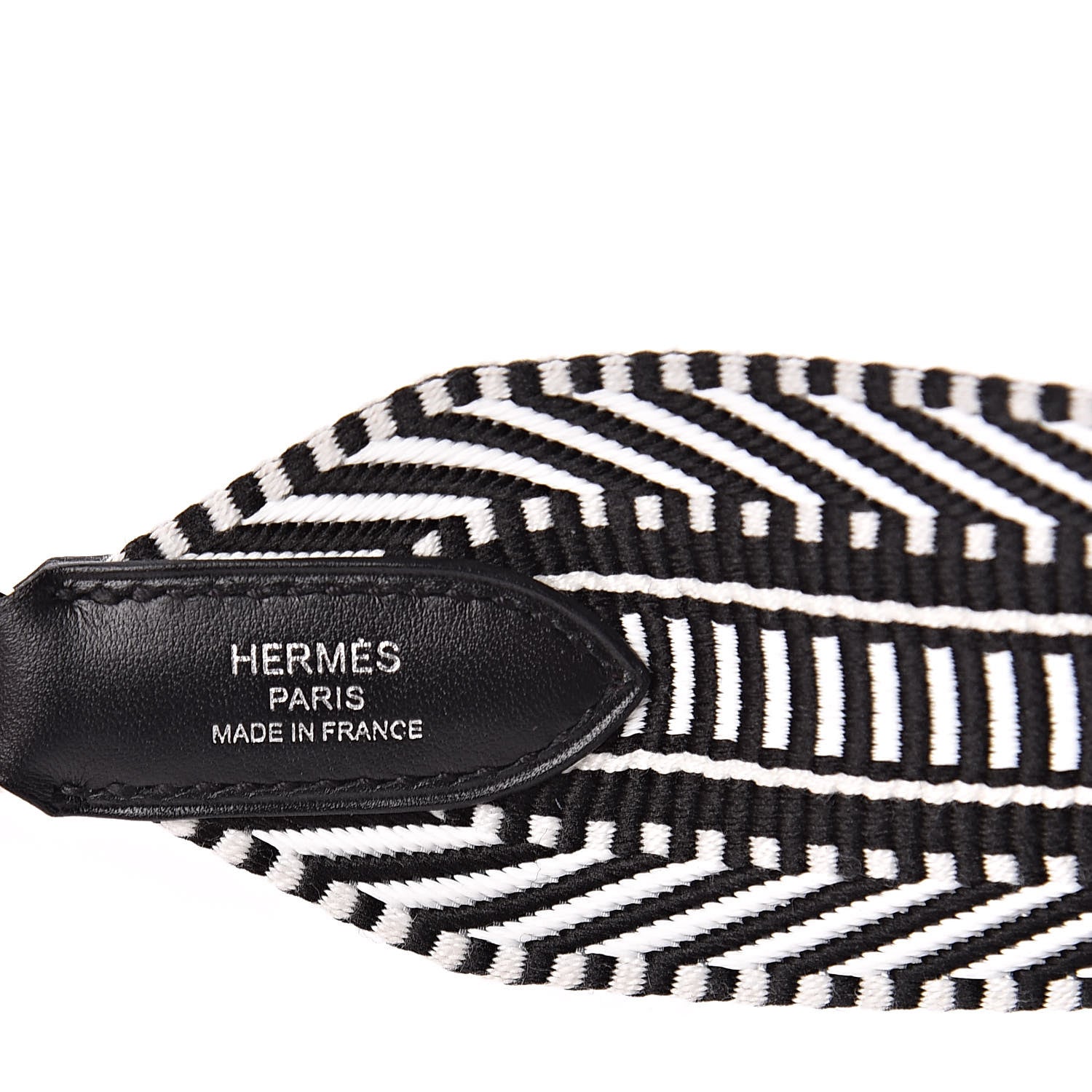 Hermes Toile Swift 50mm Sangle Cavale Shoulder Strap Black Ecru 3 of 4