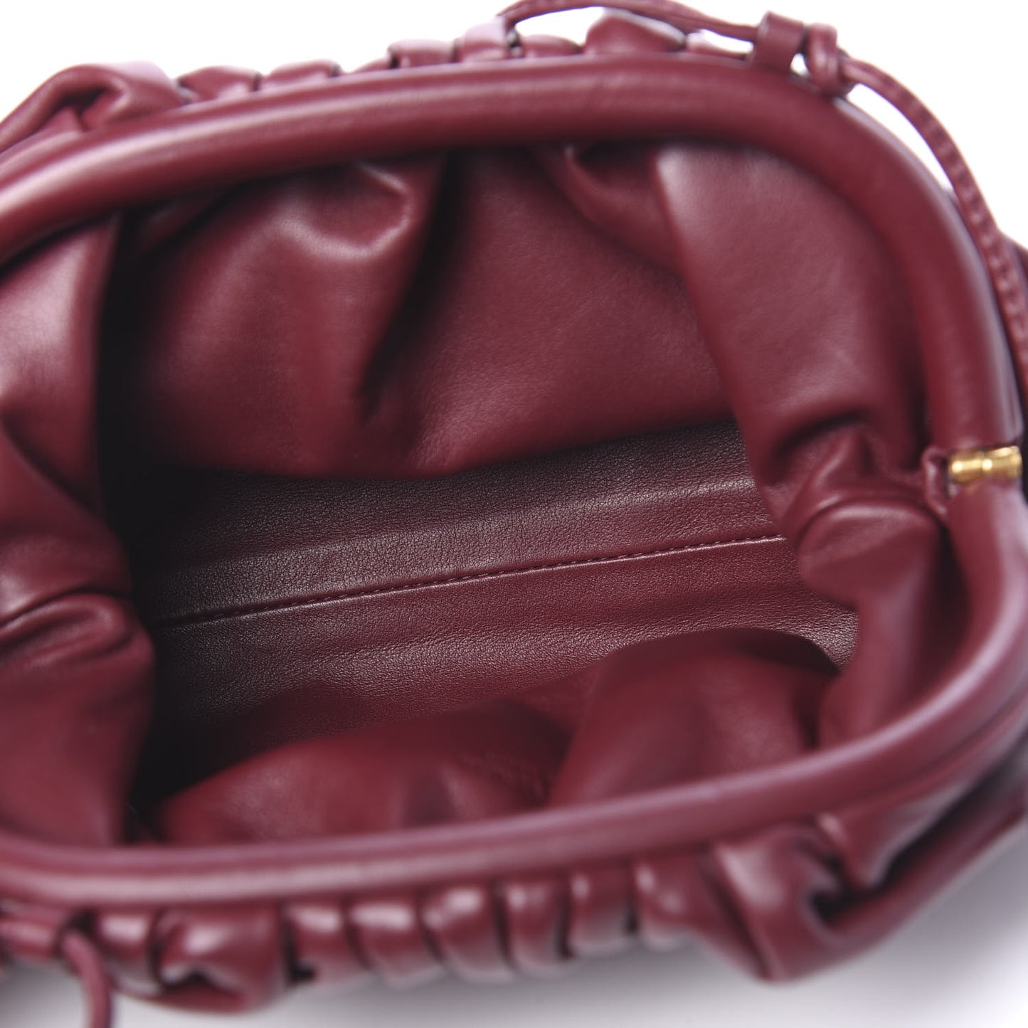 Butter Calfskin The Mini Pouch Bordeaux