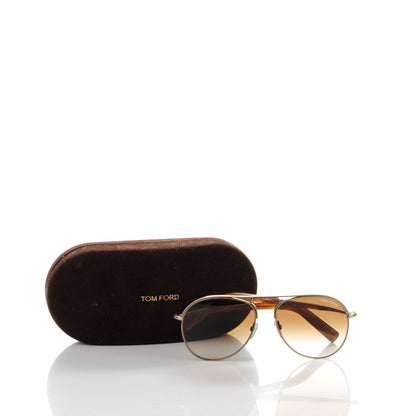 Tom Ford Cody Aviator Sunglasses TF448 Gold Brown 6 of 6