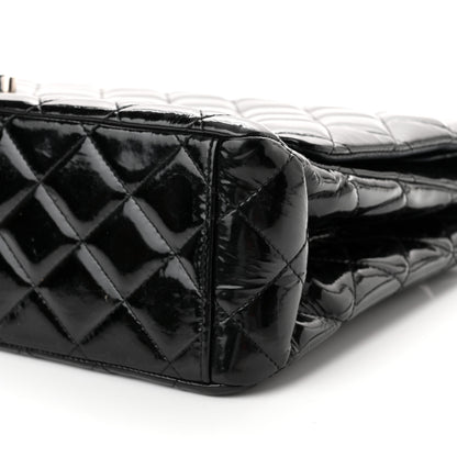 Chanel Patent Quilted Maxi Double Flap Black 9 of 10