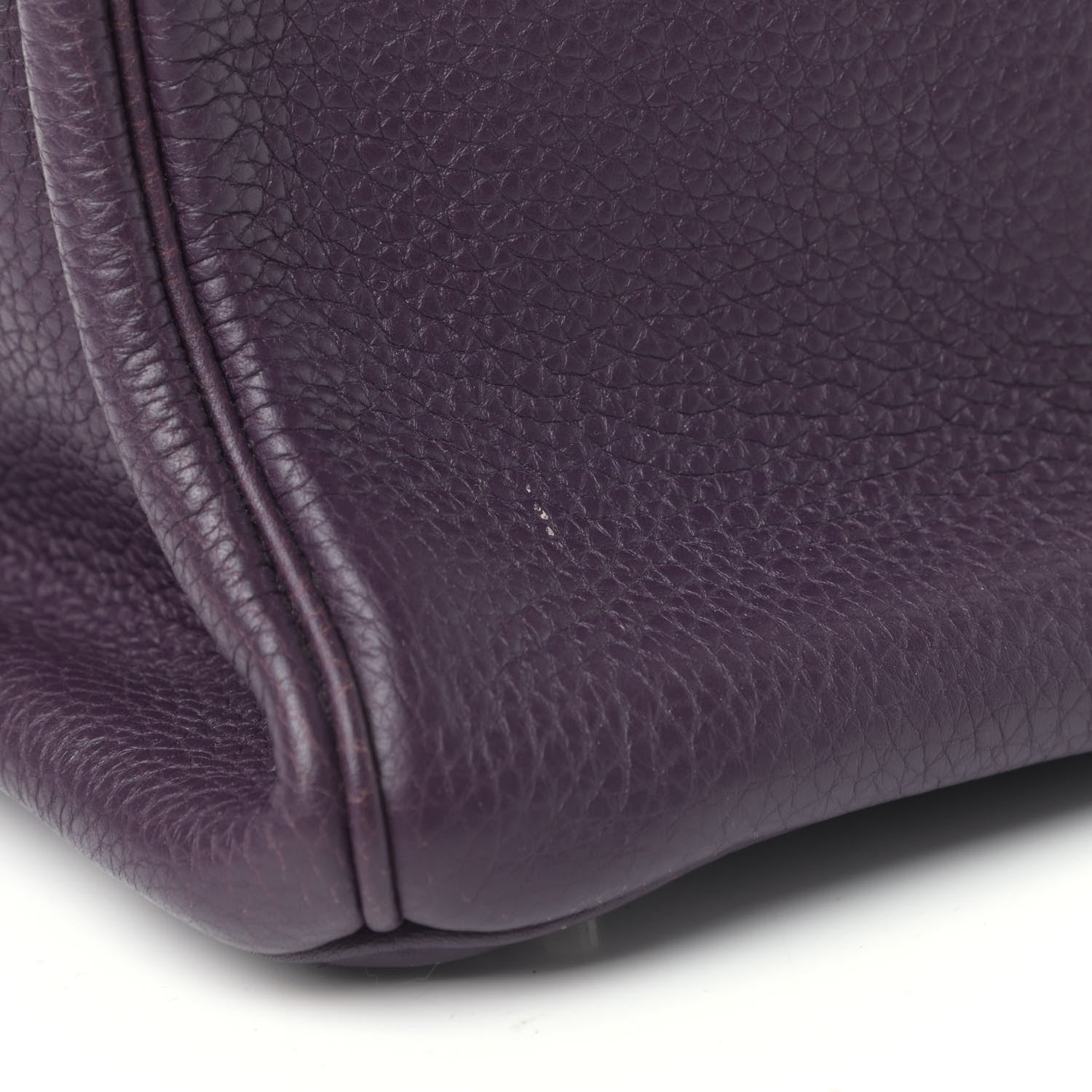 Hermes Taurillon Clemence Birkin 30 Raisin 7 of 9