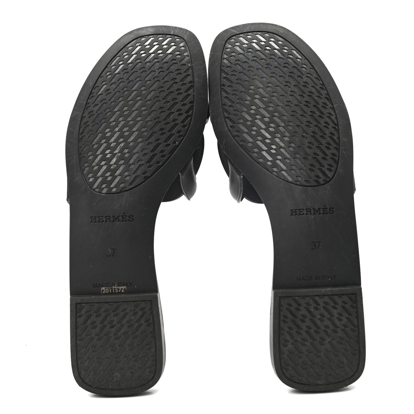 Rubber Aloha Sandals 37 Black