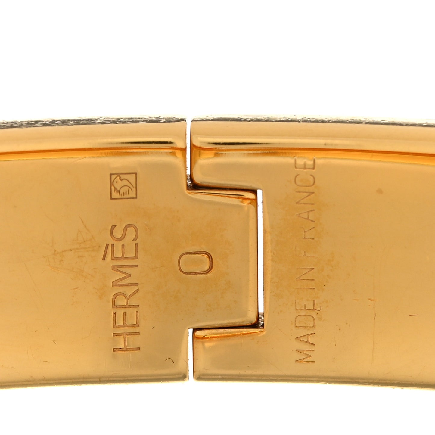Enamel Narrow Clic Clac H Bracelet PM Orange
