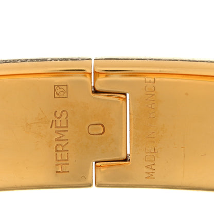 Hermes Enamel Narrow Clic Clac H Bracelet PM Orange 4 of 4