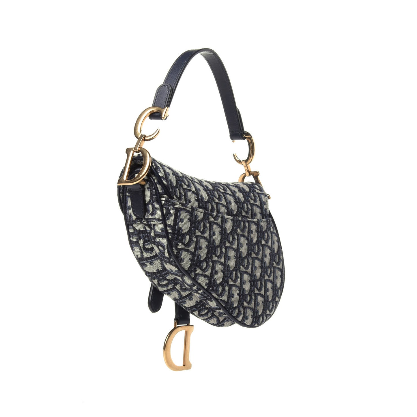 Oblique Mini Saddle Bag Blue