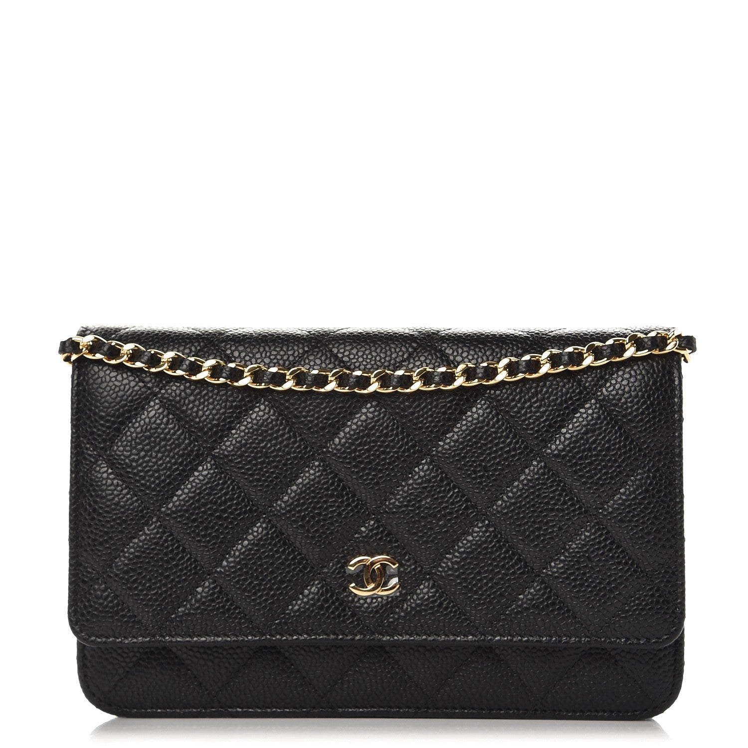 Chanel Caviar Quilted Wallet On Chain WOC Black 1 of 9