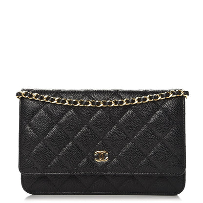 Chanel Caviar Quilted Wallet On Chain WOC Black 1 of 9