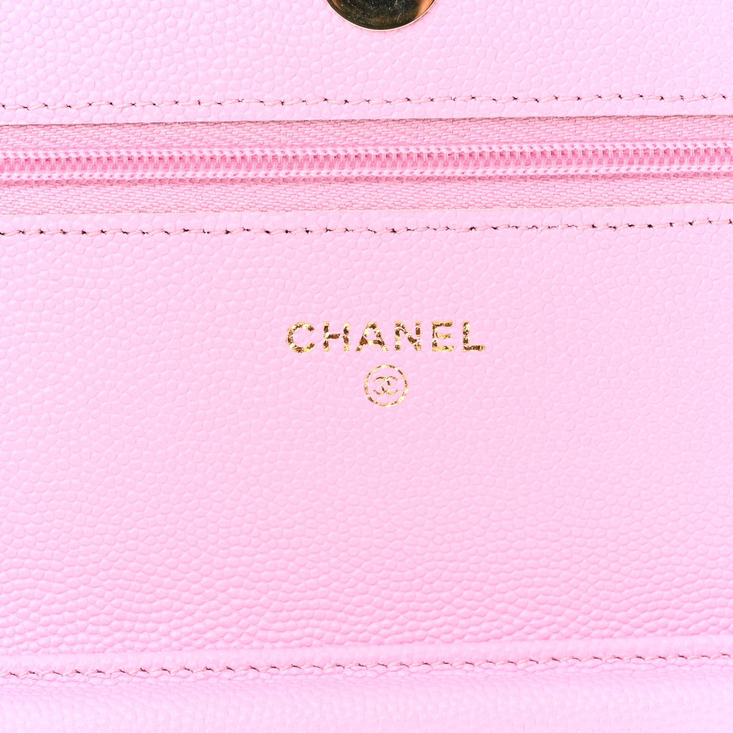 Caviar Quilted Wallet On Chain WOC Pink
